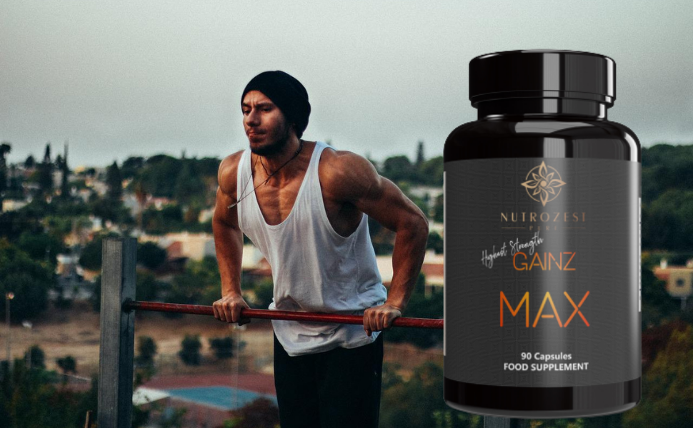 Gainz Max Anabolic Weight Gain Tablets Pills  For Quick Muscle Mass Growth